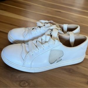 Kate Spade White Fez Fashion Sneakers Size 7